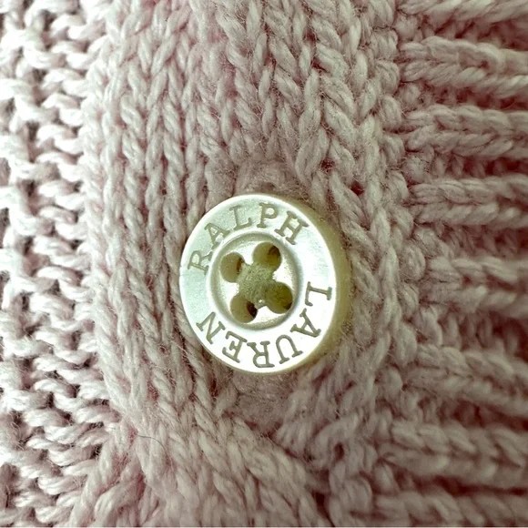 POLO RALPH LAUREN Pink Cable Knit Dress Size XL - Picture 5 of 9